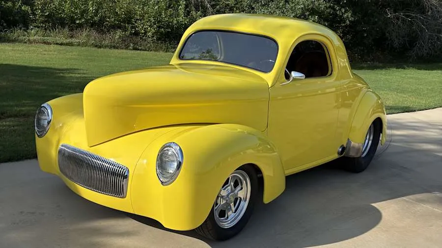 Yellow 1941 Willys Custom