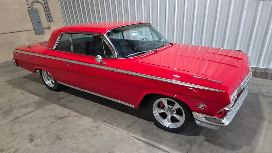 Red 1962 Chevrolet Impala SS Custom