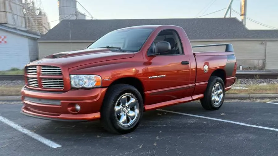 Orange 2005 Dodge Ram Daytona