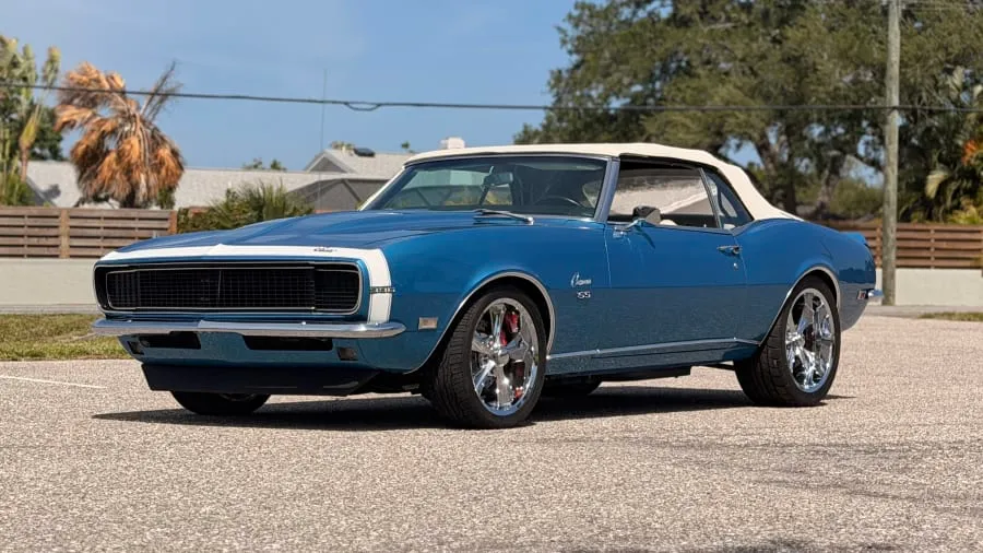 Blue 1968 Chevrolet Camaro RS