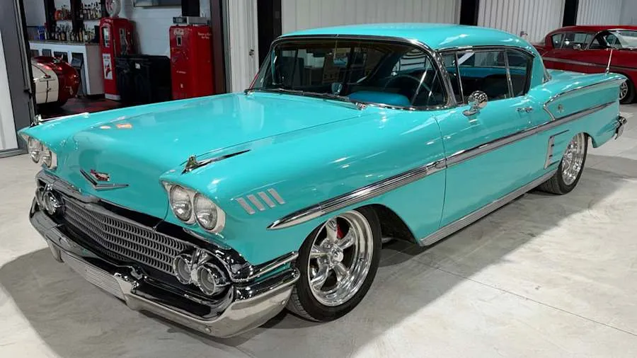 Aqua Blue 1958 Chevrolet Impala