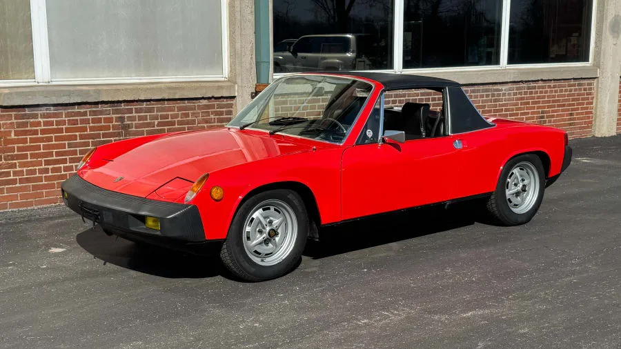 Red 1975 Porsche 914