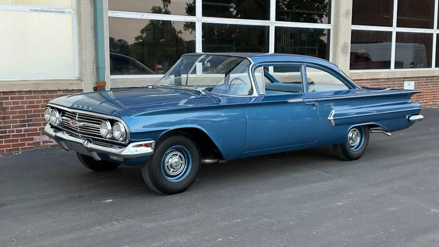 Blue 1960 Chevrolet Biscayne