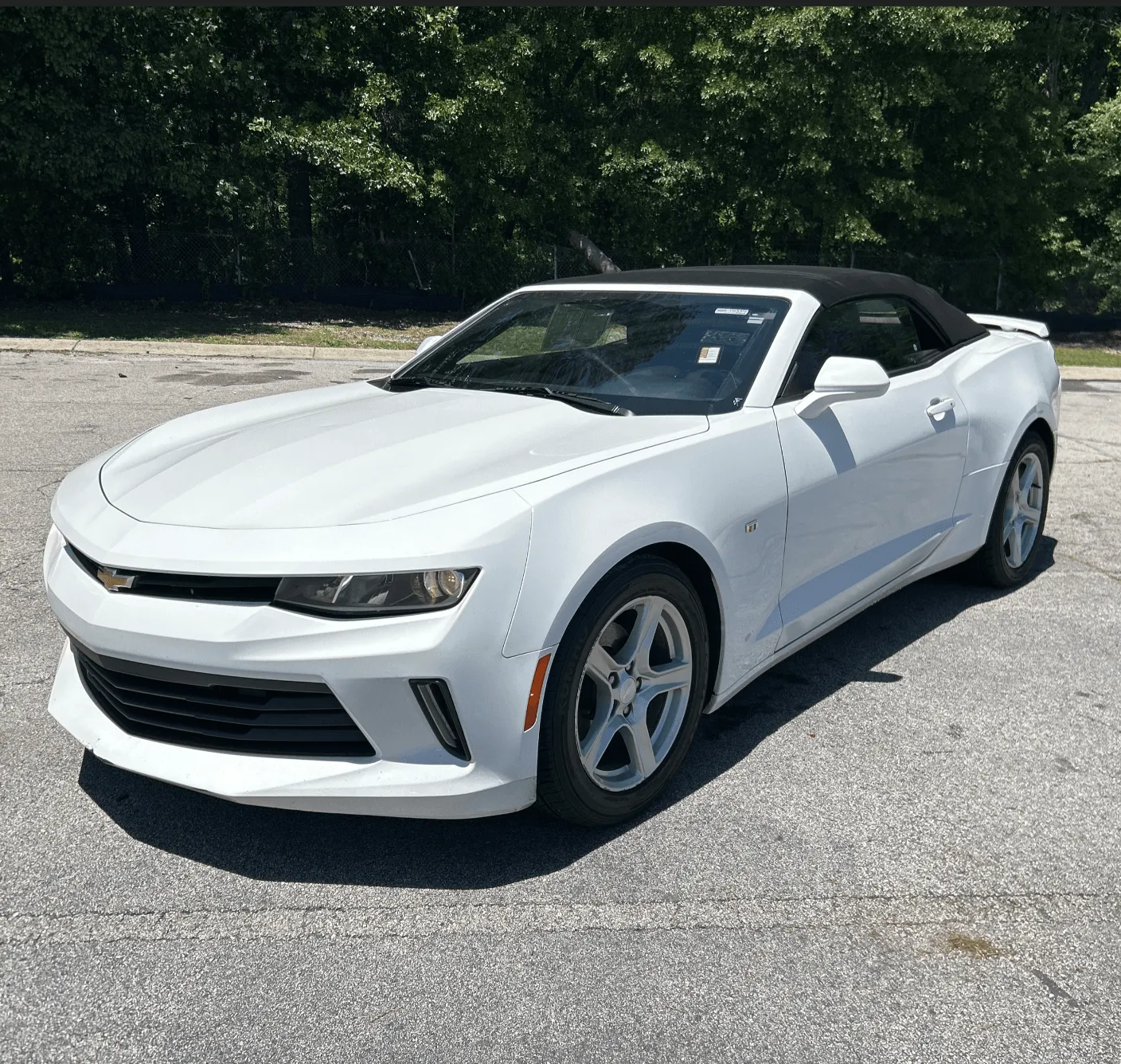 A 2018 Chevrolet Camaro convertible