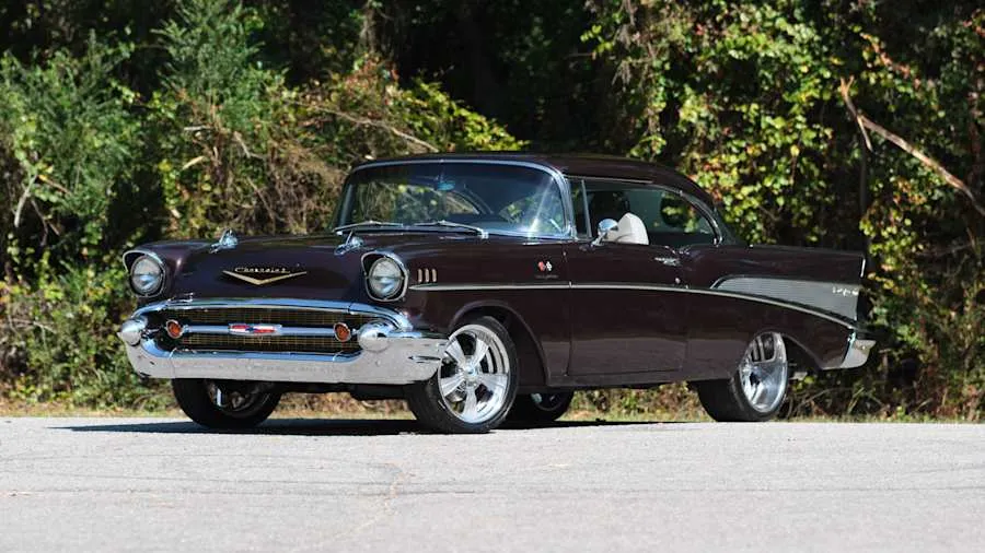Purple 1957 Chevrolet Bel Air