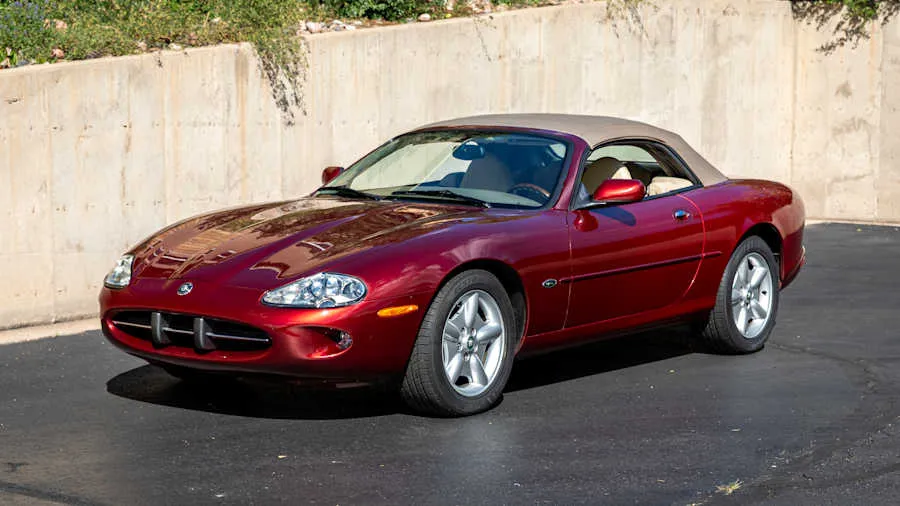 Red 1997 Jaguar XK8