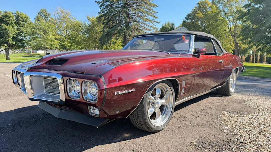 Burgundy 1969 Pontiac Firebird