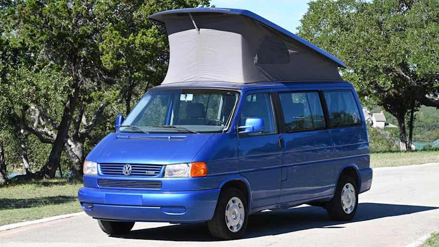 Blue 2000 Volkswagen Eurovan