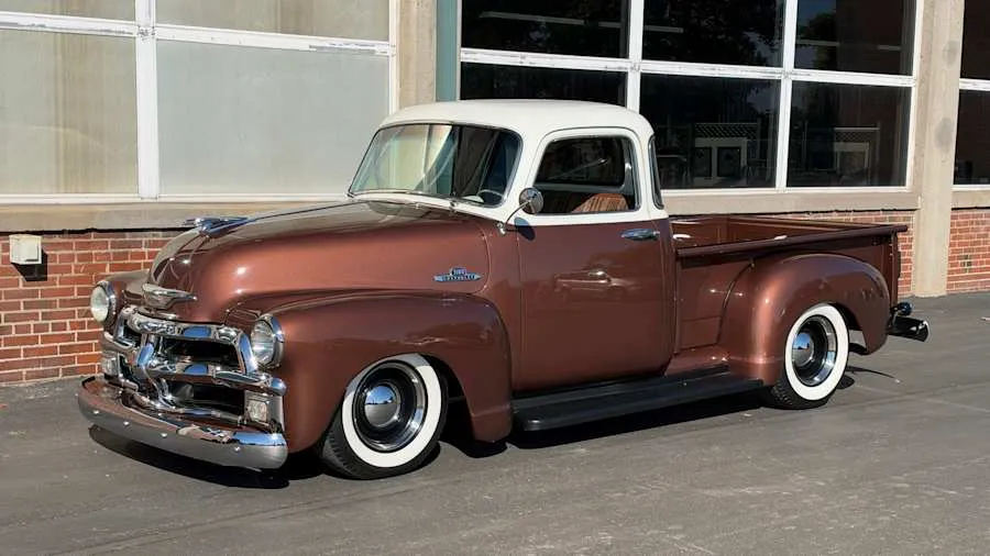 Brown/White 1955 Chevrolet 3100