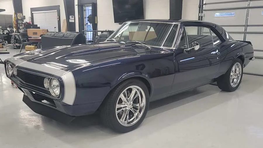 Dark Blue 1967 Chevrolet Camaro Custom