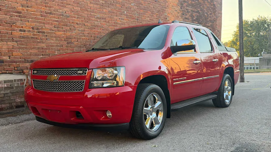 Red 2010 Chevrolet Avalanche LTZ
