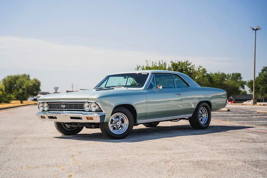 Silver 1966 Chevrolet Chevelle SS
