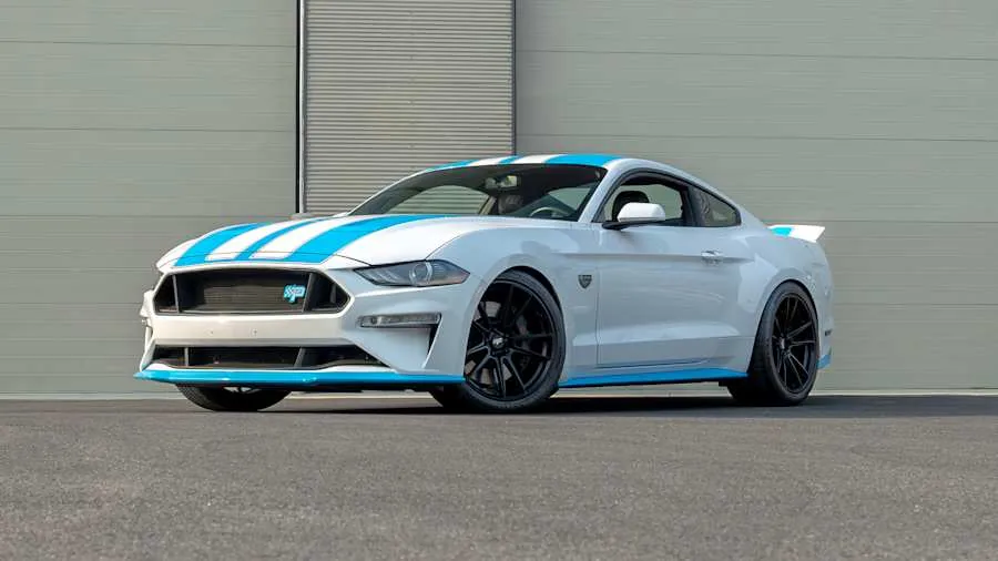 White 2019 Ford Mustang Petty's Garage Warrior Edition