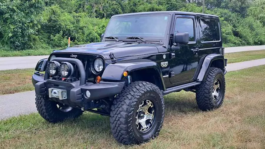 Black 2012 Jeep Wrangler Call of Duty MW3 Edition