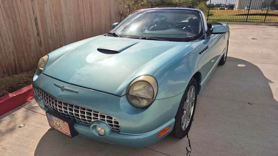Thunderbird Blue 2002 Ford Thunderbird