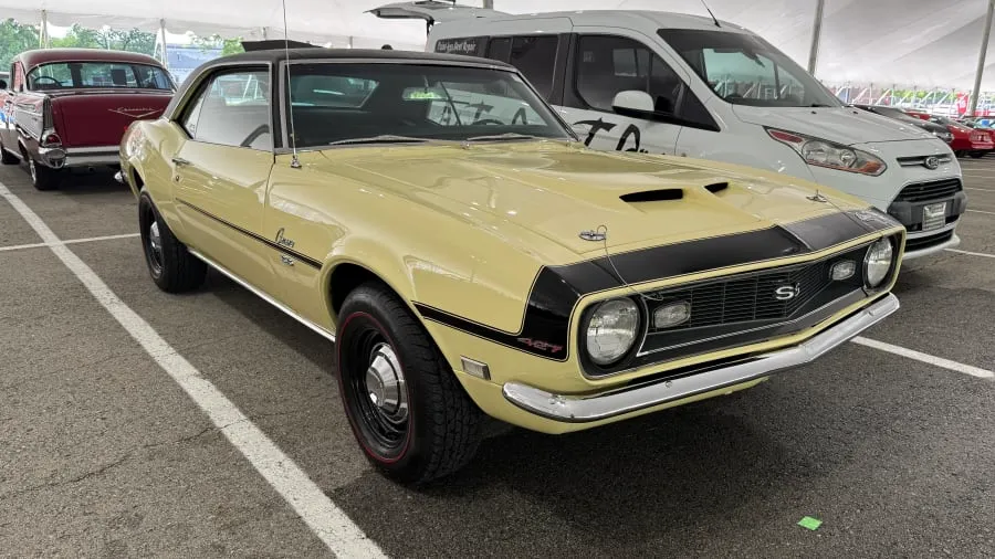 Yellow 1968 Chevrolet Camaro SS