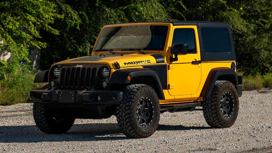 Yellow 2013 Jeep Wrangler Sport