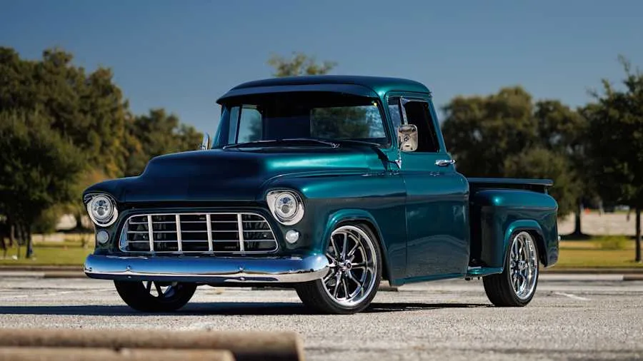 Deep Jewel Green 1957 Chevrolet 3100 Custom
