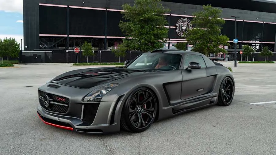 Gray 2011 Mercedes-Benz SLS AMG