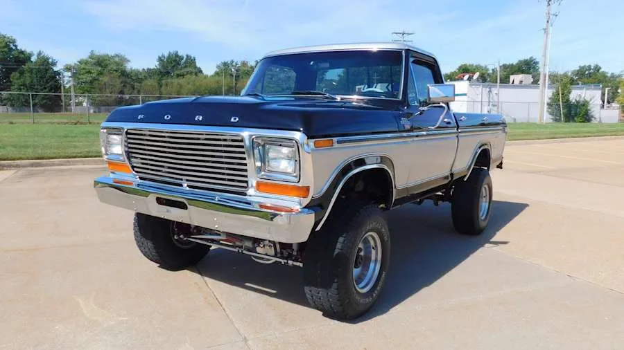 Black/Silver 1979 Ford F-150 Ranger XLT