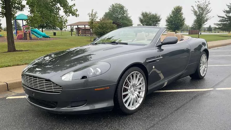 Gray 2007 Aston Martin DB9 Volante