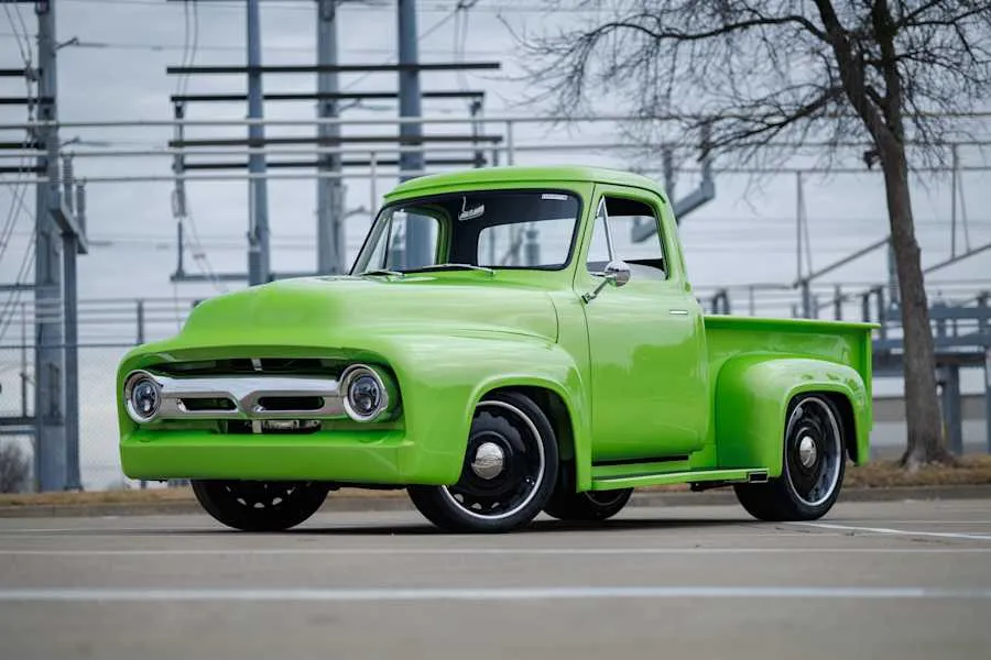 Verde Ithaca 1955 Ford F-100