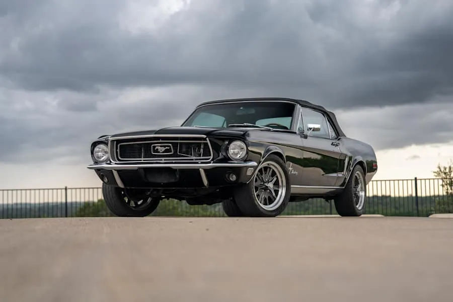 Black 1968 Ford Mustang