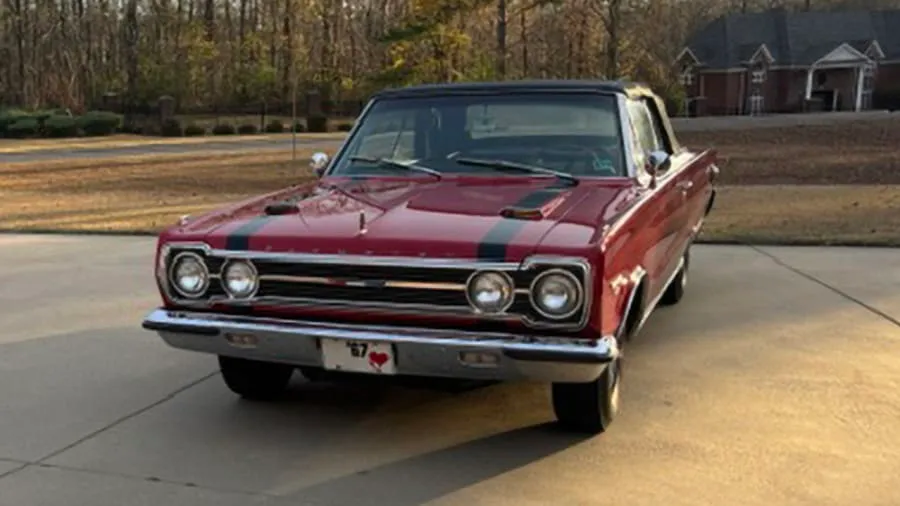 Red 1967 Plymouth GTX